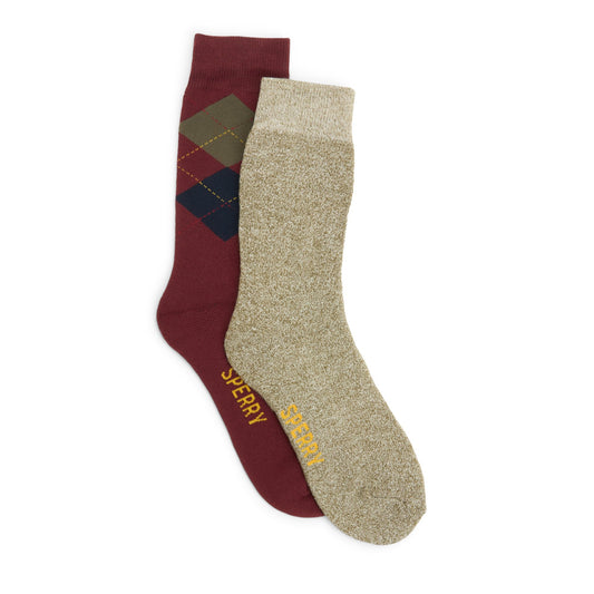 Sperry Mens 2-Pack Boot Socks CLOTHING image